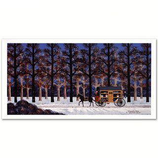 Jane Wooster Scott, "A Lonely Trek" Hand Signed Limited Edition Lithograph with Letter of Authenticity.