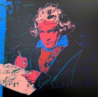 Andy Warhol- Silk Screen "Beethoven 11.392"
