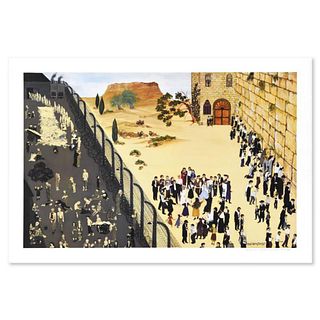 Deneille Spohn Moes, "Concentrtion Camp/Wailing Wall" Limited Edition Serigraph, Numbered and Hand Signed with Letter of Authenticity.