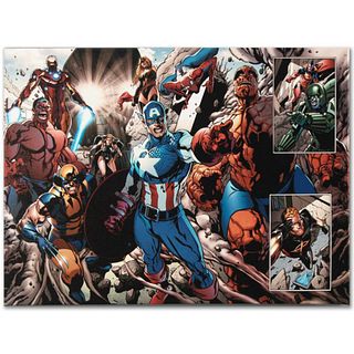 Marvel Comics "Earthfall #2" Numbered Limited Edition Giclee on Canvas by Tan Eng Huat with COA.