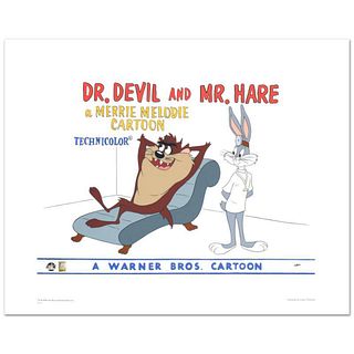 Dr. Devil & Mr. Hare Limited Edition Giclee from Warner Bros., Numbered with Hologram Seal and Certificate of Authenticity.