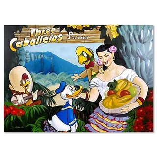 Tricia Buchanan-Benson, "Three Caballeros" Limited Japanese Edition on Gallery Wrapped Canvas from Disney Fine Art, Numbered and Hand Signed with Lett