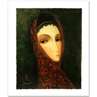 Sergey Smirnov (1953-2006), "Contessa" Limited Edition Mixed Media on Canvas, Numbered and Hand Signed by Smirnov. Includes Certificate of Authenticit