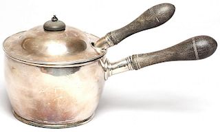 Vintage Silver Two-Piece Pot