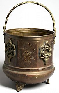 Vintage Middle Eastern Copper & Brass Bucket