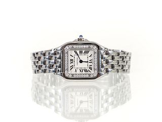Cartier Panthere Stainless Wristwatch