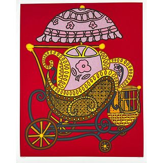 William Nelson Copley CPLY (American) 1919-1996, Serigraph, Baby Buggy, signed