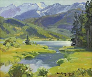 Terri Kelly Moyers b. 1953 | Vermillion Lakes - Banff, Alberta, Canada
