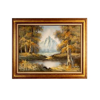 Cooper, Landscape Oil Painting on Canvas, Signed
