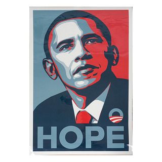 After Shepard Fairey (American) Barack Obama Hope Poster