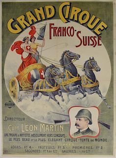 Grand Cirque / Franco-Suisse. ca. 1910 Color