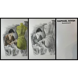 Raphael Soyer (American) 1899-1997 Seamstress II Portfolio, signed