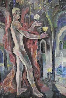 LEYRITZ, Leon. Oil on Canvas. "Cordoeu-Maroc" 1935