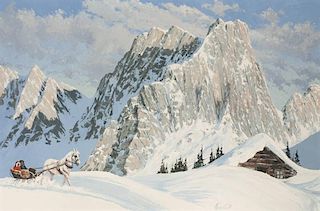 Roy Kerswill 1925 - 2002 | Snowy Sleigh Ride