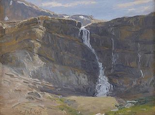 Curt Walters b. 1950 AOA, NAWA, OPA | Bow Glacier Falls