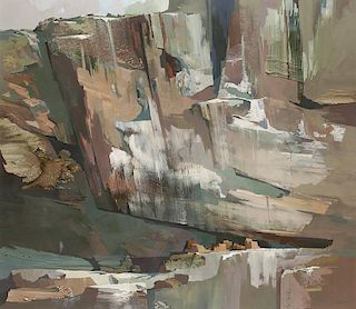 Laurence Philip Sisson b. 1928 | Ice Patterns on a Canyon Wall