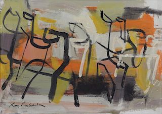 PROHASKA, Ray. Oil on Canvas. Abstract Composition