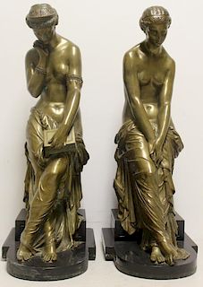 2 Large and Impressive Bronze Sculptures.