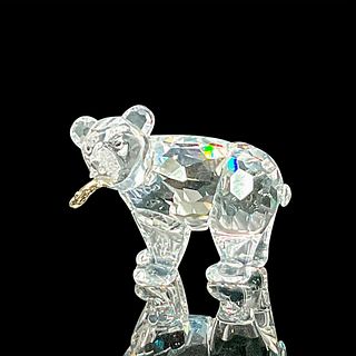 Swarovski Silver Crystal Figurine, Grizzly Cub