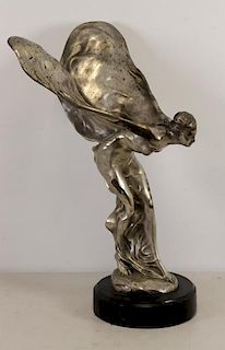 SYKES, Charles. Silvered Bronze Sculpture "Spirit