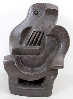 LIPCHITZ. After Signed and Dated Bronze Sculpture.