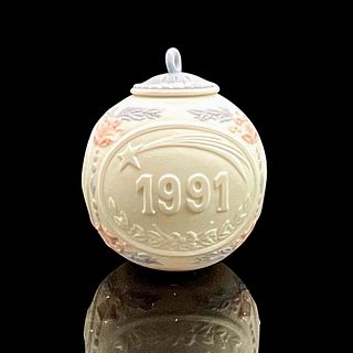 1991 Christmas Ball 1015829 - Lladro Porcelain Ornament