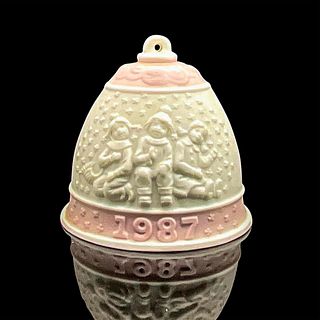 1987 Christmas Bell 1015458 - Lladro Porcelain Ornament