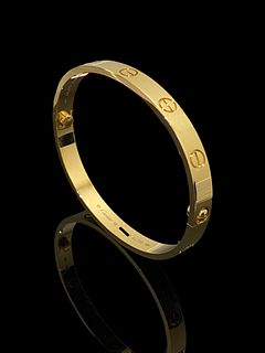 Cartier Love Bracelet. 18k yellow gold.