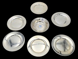 Sterling Silver Bread Plates, Bowl and Ruler