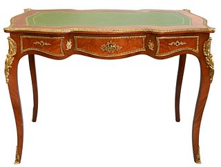 Louis XV Style Desk with Tooled Leather Top