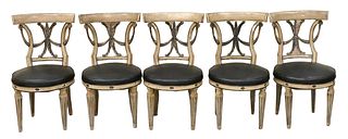 Five French Style Painted Chairs