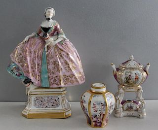 Grouping of Porcelains To Inc Meissen.