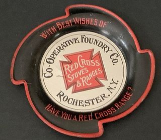 TIN LITHOGRAPH 1900s Red Cross Stoves Rochester NY 
