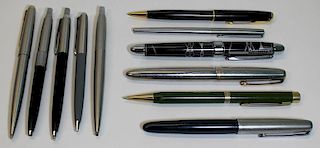 Grouping of Vintage Pens Including Parker.