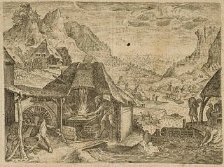 Unknown (17th), Noah, building the ark, around 1650,