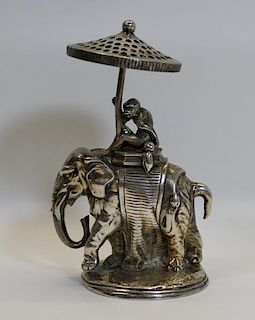 SILVER-PLATE. Christofle Silver-Plated Monkey on