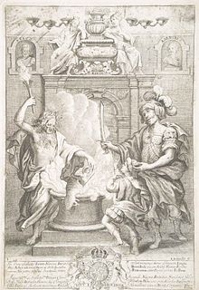 J. LAMORLET (1626-1694), The burnt offering,