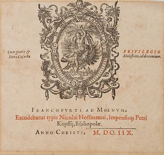 Unknown (17th), Printer's mark, In Deo Laetandum, Frankfurt,  1608,