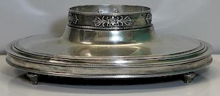 SILVER. Large German Silver Footed Center Bowl.