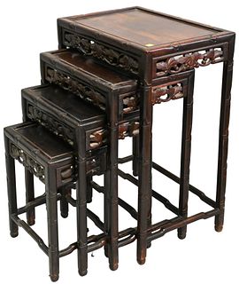 Nest of Four Chinese Tables