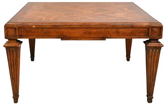 Oak Parquetry Top Coffee Table
