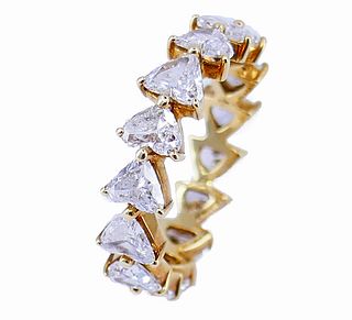 Vintage 18k Bulgari Diamond Eternity Ring