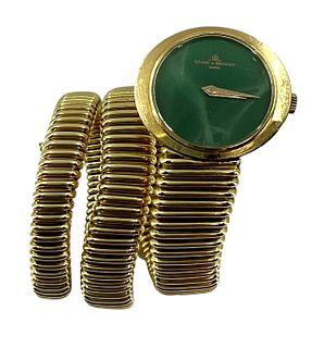 18k Baume & Mercier Gold Watch Tubas