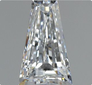 Natural Diamond Tapered Baguette 0.52ct VVS2 D