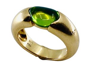 18k Pomellato Green Tourmaline Ring