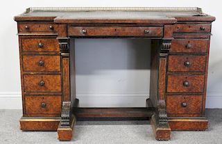 GILLOWS, Signed Walnut, Lacquered and Gilt