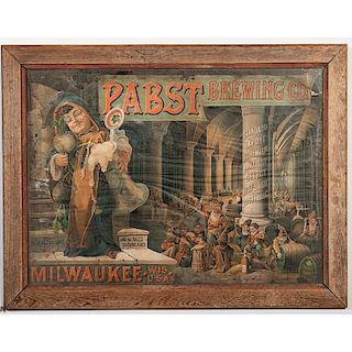 Pabst Brewing Co.  Chromolithograph Poster