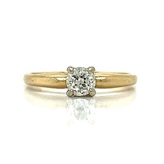 14K Yellow Gold 0.50 Ct. Diamond Engagement Ring