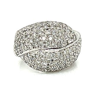 14K White Gold 3.25 Ct. Diamond Ring