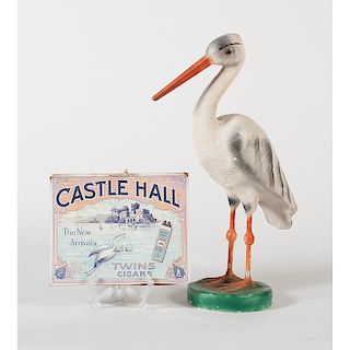 Castle Hall  Cigar Advertising Stork